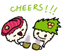 Cute Sushi sticker #10870381