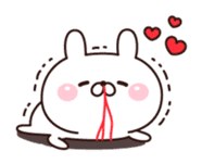 Rabbit a good mood sticker #10871275