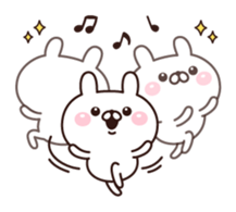 Rabbit a good mood sticker #10871277