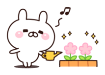Rabbit a good mood sticker #10871278