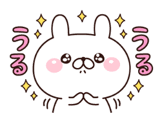 Rabbit a good mood sticker #10871280