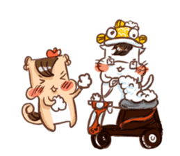 a bi a pu lovely life more sticker #10872254