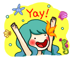 Missy Mermaid & Little Seal sticker #10872617