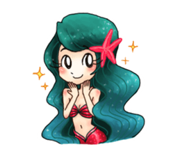 Missy Mermaid & Little Seal sticker #10872618