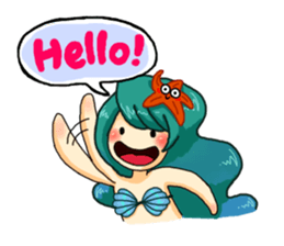 Missy Mermaid & Little Seal sticker #10872619