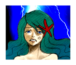 Missy Mermaid & Little Seal sticker #10872625