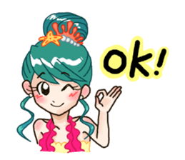 Missy Mermaid & Little Seal sticker #10872632