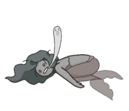 Missy Mermaid & Little Seal sticker #10872634