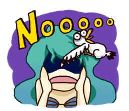 Missy Mermaid & Little Seal sticker #10872641