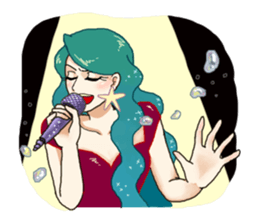 Missy Mermaid & Little Seal sticker #10872644