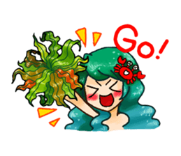 Missy Mermaid & Little Seal sticker #10872648