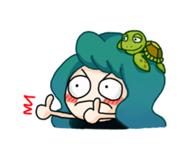 Missy Mermaid & Little Seal sticker #10872650