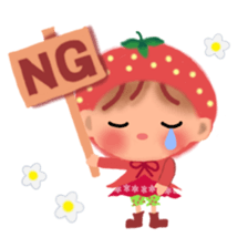 Strawberry little chiple sticker #10872661