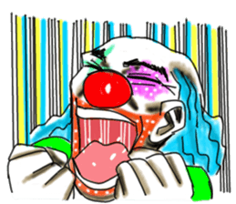 shocking pierrot sticker #10873336