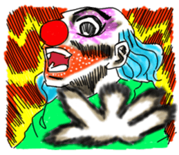 shocking pierrot sticker #10873337