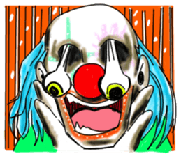 shocking pierrot sticker #10873339