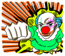 shocking pierrot sticker #10873340
