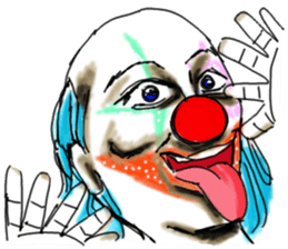 shocking pierrot sticker #10873342