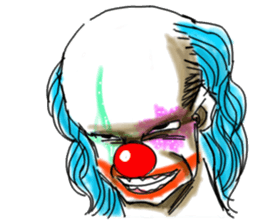 shocking pierrot sticker #10873343