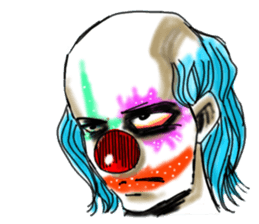 shocking pierrot sticker #10873344