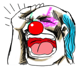 shocking pierrot sticker #10873345