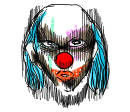 shocking pierrot sticker #10873353
