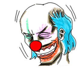 shocking pierrot sticker #10873354