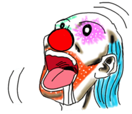 shocking pierrot sticker #10873355
