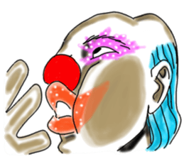 shocking pierrot sticker #10873360