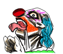 shocking pierrot sticker #10873361