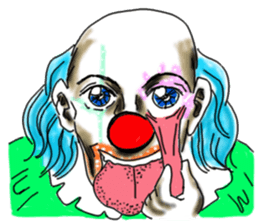 shocking pierrot sticker #10873362