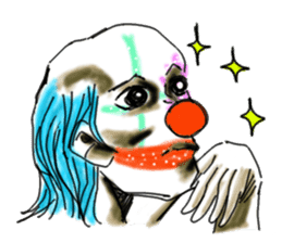 shocking pierrot sticker #10873364