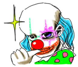 shocking pierrot sticker #10873365