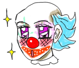 shocking pierrot sticker #10873367
