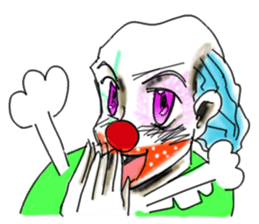 shocking pierrot sticker #10873368