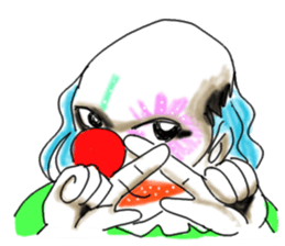 shocking pierrot sticker #10873370