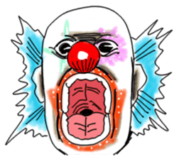 shocking pierrot sticker #10873373