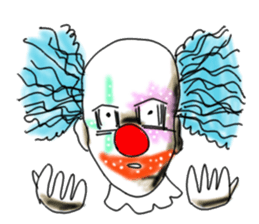 shocking pierrot sticker #10873375