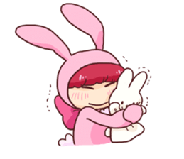 pretty rabbit MISAKI sticker #10874478