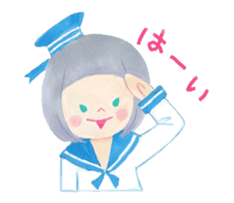 Iridescent girl respect language sticker #10876402