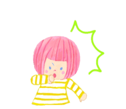 Iridescent girl respect language sticker #10876420