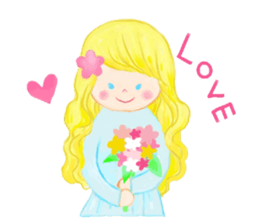 Iridescent girl respect language sticker #10876422