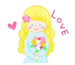 Iridescent girl respect language sticker #10876422