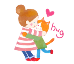 Iridescent girl respect language sticker #10876423