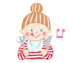 Iridescent girl respect language sticker #10876424