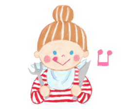 Iridescent girl respect language sticker #10876424