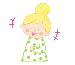 Iridescent girl respect language sticker #10876425