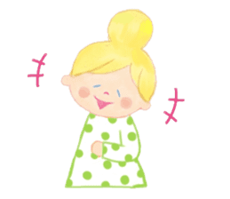 Iridescent girl respect language sticker #10876425