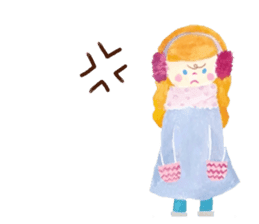 Iridescent girl respect language sticker #10876426