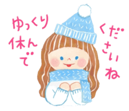 Iridescent girl respect language sticker #10876429